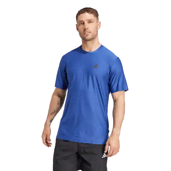 Adidas Camiseta Manga Corta Tr-Es Stretch T Hombre Azul Talla S