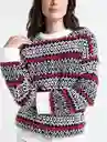  Saco Tejido Plaza Mujer Crudo Pretenido Talla M Naf-Naf 