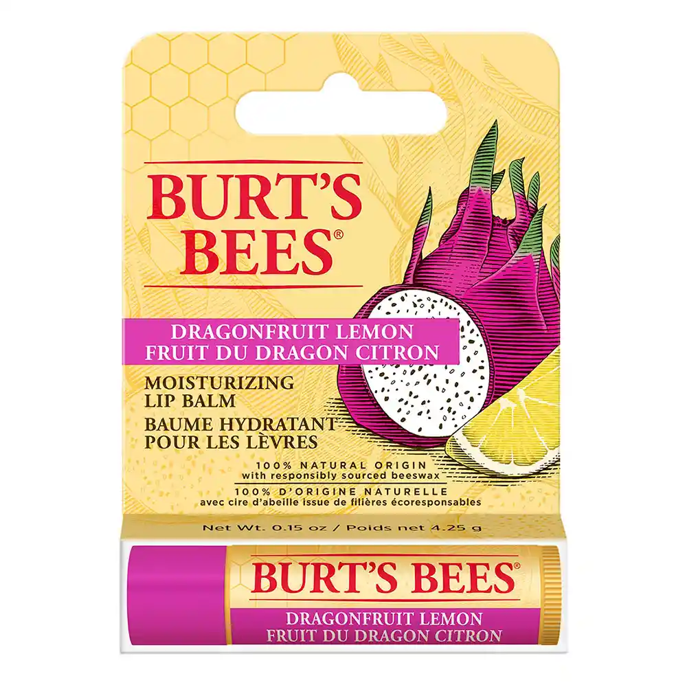 Burt's Bálsamo Labial Bees Dragonfruit Lemon