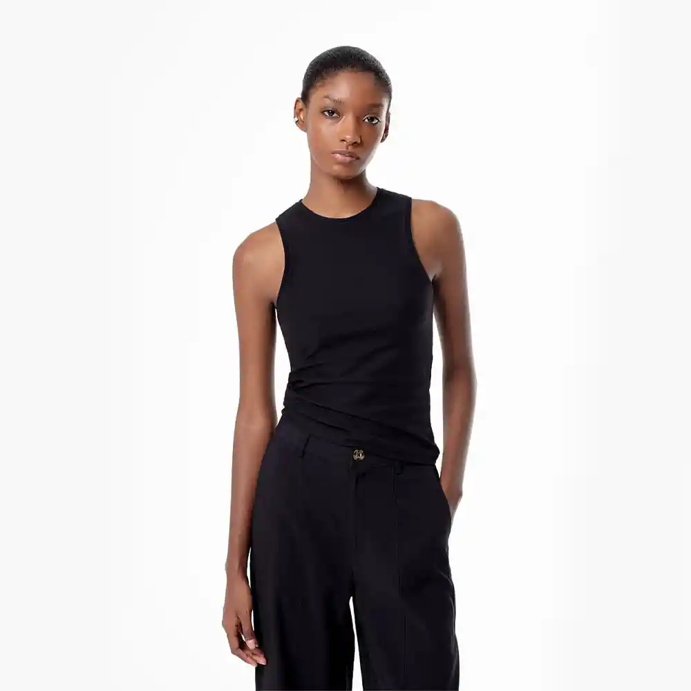 Camiseta Manga Sisa en Algodón Femenino Libu Gef Talla S