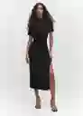 Vestido Greco Negro Talla XS Mujer Mango