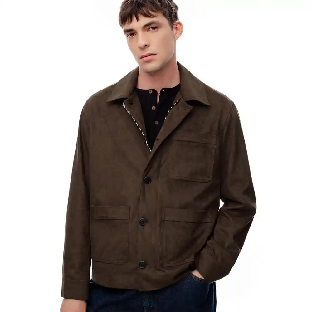 Chaqueta Regular Fit Cierre Frontal Masculino Alikante Gef