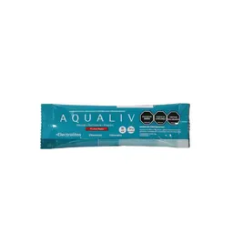 Aqualiv Bebida en Polvo Con Electrolitos Sabor Frutos Rojos