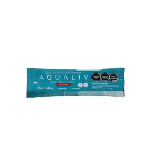 Aqualiv Bebida en Polvo Con Electrolitos Sabor Frutos Rojos