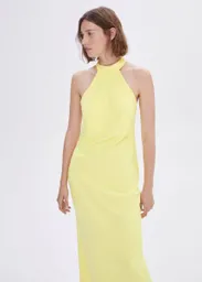 Vestido Marsella Amarillo Pastel Talla M Mujer Mango