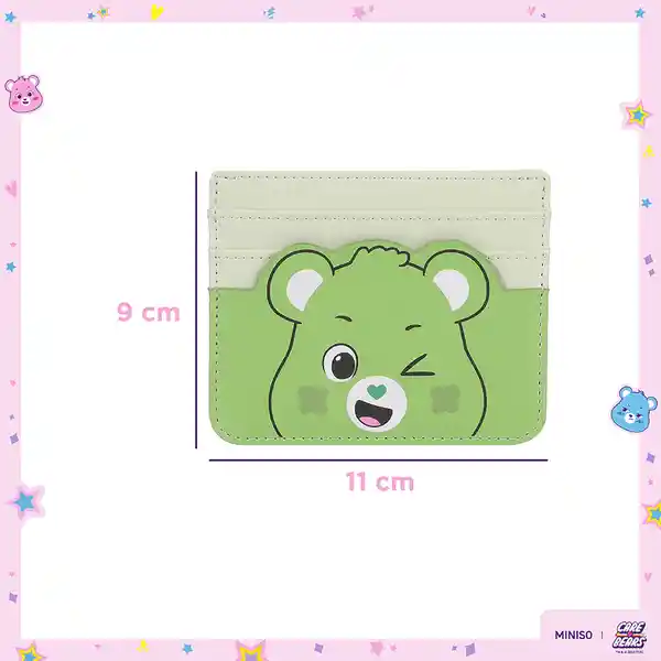 Tarjetero Colección Care Bears Verde Miniso