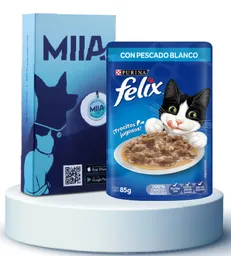 Combo Miia + Felix Con Pescado Blanco Sobre 85 g