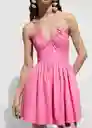 Vestido Nasti Rosa Talla S Mujer Mango