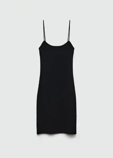 Vestido Ciruela Negro Talla S Mujer Mango