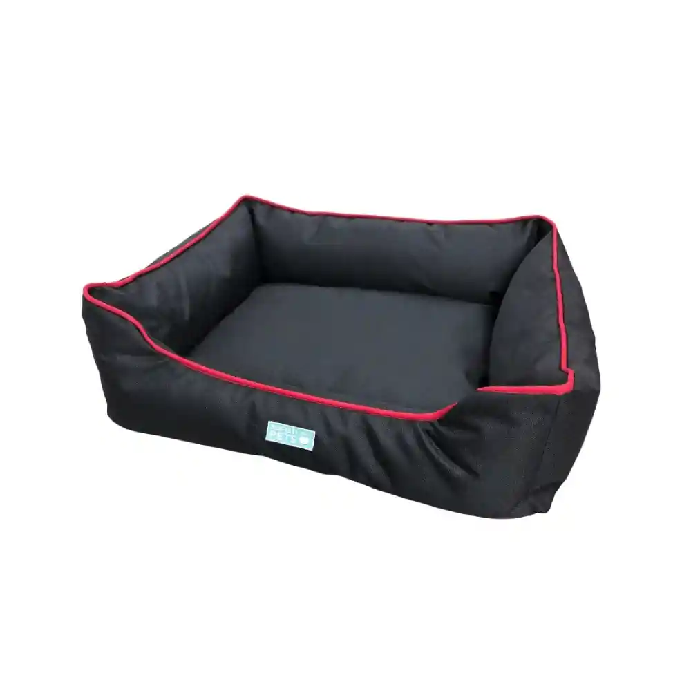 Sofistipets Cama Para Perro Doble Faz Impermeable Negro Mediana