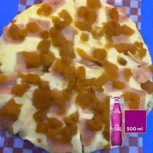 Combo Pizza Hawaiana + Uva Postobon 500 ml