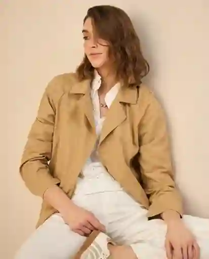 Chaqueta Machiatto Café Claro Talla M 422G002 Esprit