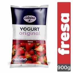 Yogurt Original Fresa Bolsa 900 g