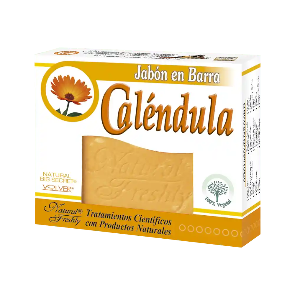 Natural Freshly Jabón en Barra Con Caléndula