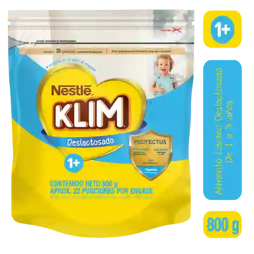 Alimento lácteo KLIM 1+ Deslactosado x 800g