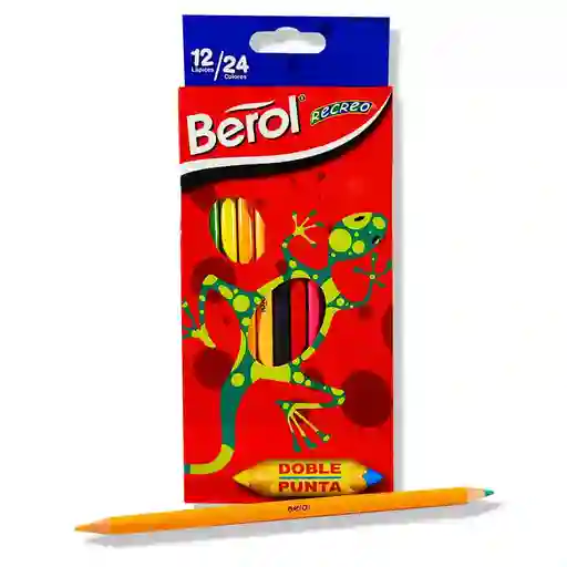 Berol Lápiz de Color Recreo Doble Punta Para Creatividad