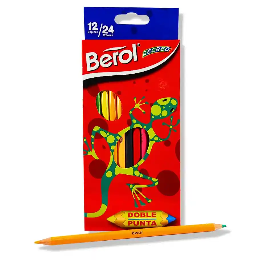Berol Lápiz de Color Recreo Doble Punta Para Creatividad
