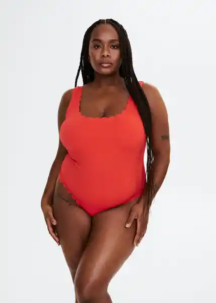 Traje del Bañador Sunny Rojo Talla 28 Mujer Mango