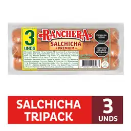 Ranchera Salchicha Premium Tripack