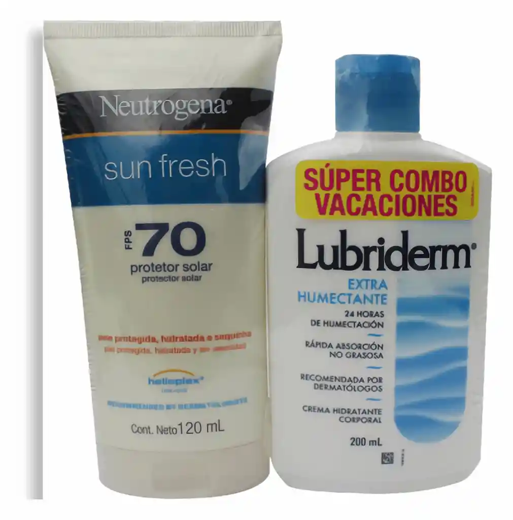 Lubriderm Extra Humectante + Neutrogena Sun Fresh