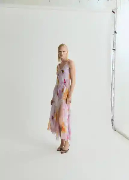Vestido Paula Malva Talla XS Mujer Mango