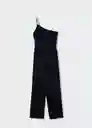 Enterizo Mono Artemis Negro Talla XS Mujer Mango