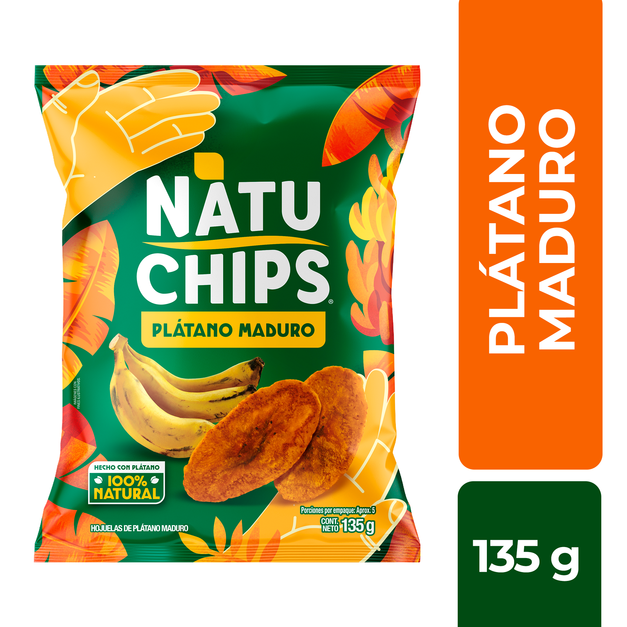 Platanitos Natuchips Maduros 135 g