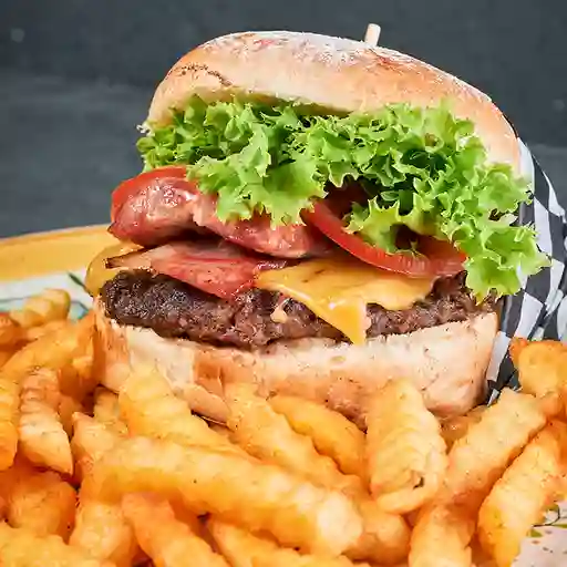 Hamburguesa a la Brasa