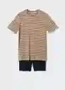 Pijama Pack Sleepra Camel Talla Xxl Hombre Mango