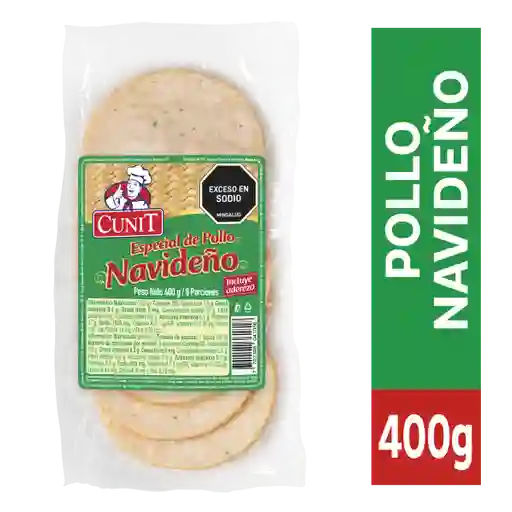 Cunit Especial de Pollo Navideño Con Aderezo