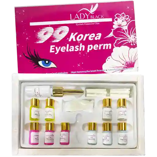 Lady Black Kit Encrespado Grande Korea Eyelash Perm