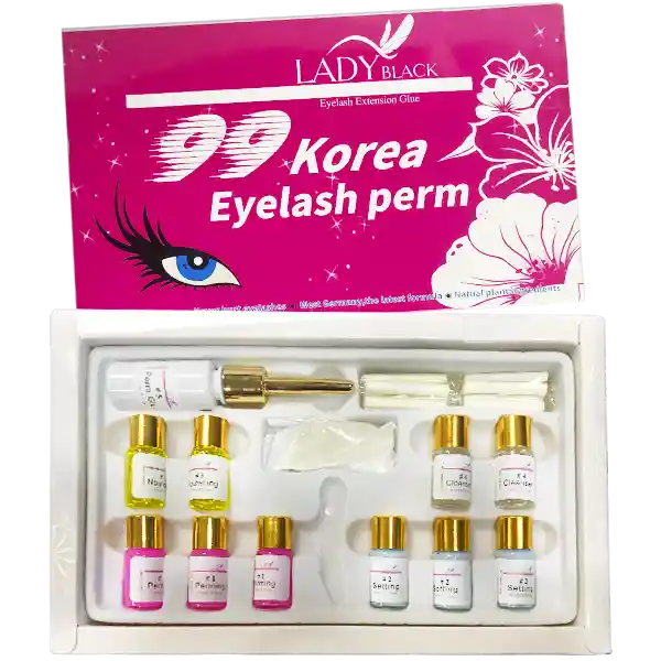 Lady Black Kit Encrespado Grande Korea Eyelash Perm