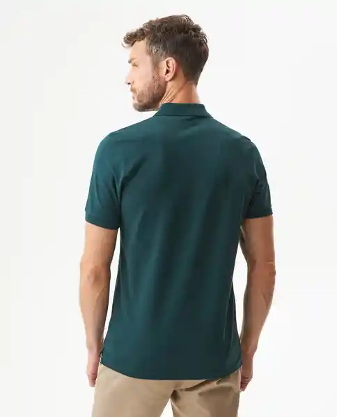 Camiseta Polo Muscle Verde Ponderosa Ultraoscuro L Chevignon