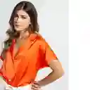 Camisa Camila Mujer Naranja Lirio Medio Talla S 012F348 Naf Naf