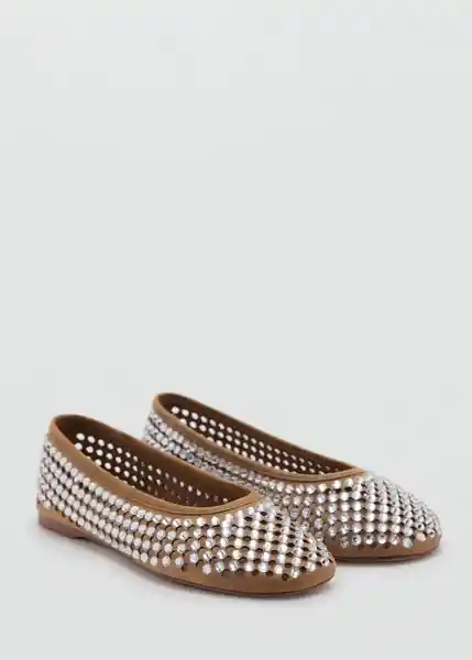 Zapatos Cassis Beige Talla 38 Mujer Mango