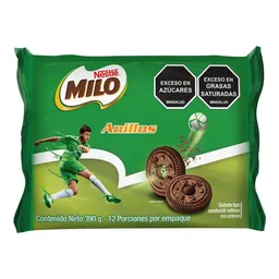 Galleta Milo Anillos Rellenas Con Crema 390 g