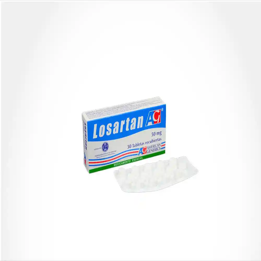 Losartan 50Mg X 30 Tabletas (Ag)