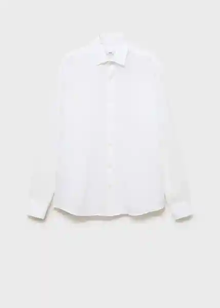 Camisa Parrot Blanco Talla L Hombre Mango