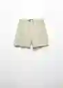 Short Pijama Aire Khaki Talla M Mujer Mango