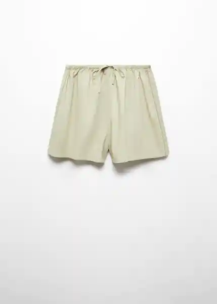 Short Pijama Aire Khaki Talla M Mujer Mango