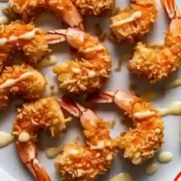 Porción de Camarones Apanados en Panko