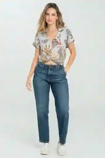 Blusa Halty Color Gris Pastel Talla L Ragged