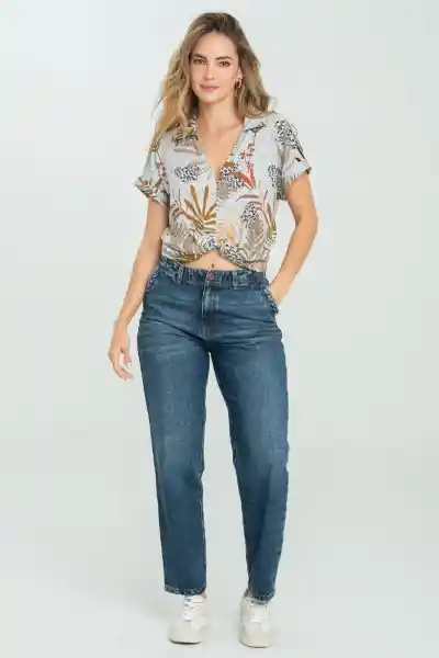 Blusa Halty Color Gris Pastel Talla L Ragged