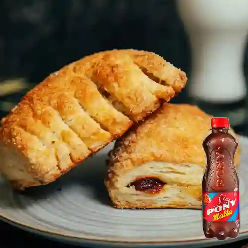 Combo Pastel de Guayaba + Pony Malta 330 ml