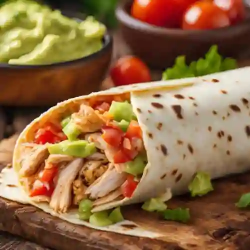 Combo Burrito Mexicano con Pollo