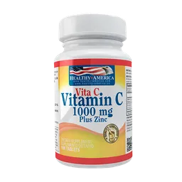 Vitamina C 1000 mg con Rose Hips & Zinc 100 Capsulas