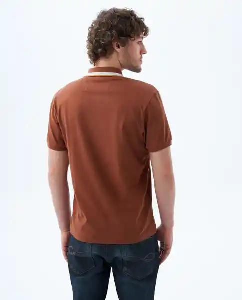 Camiseta Hombre Color Café Talla S 809F001 Americanino