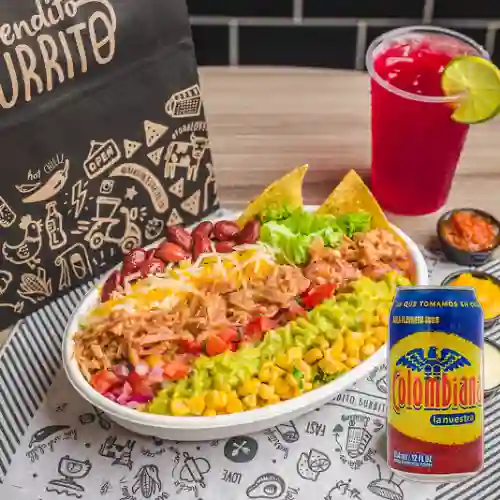 Combo Bowl de Carnitas de Cerdo + Colombiana 354 ml