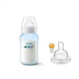 Teteros Anticolico Azul 11Oz Avent Scd809/30