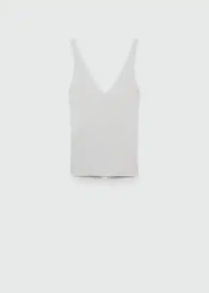 Top Gymnasti Crudo Talla XS Mujer Mango
